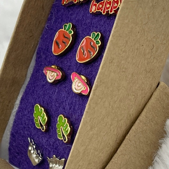 Resin Earrings 5-Pairs - Picture 5 of 7